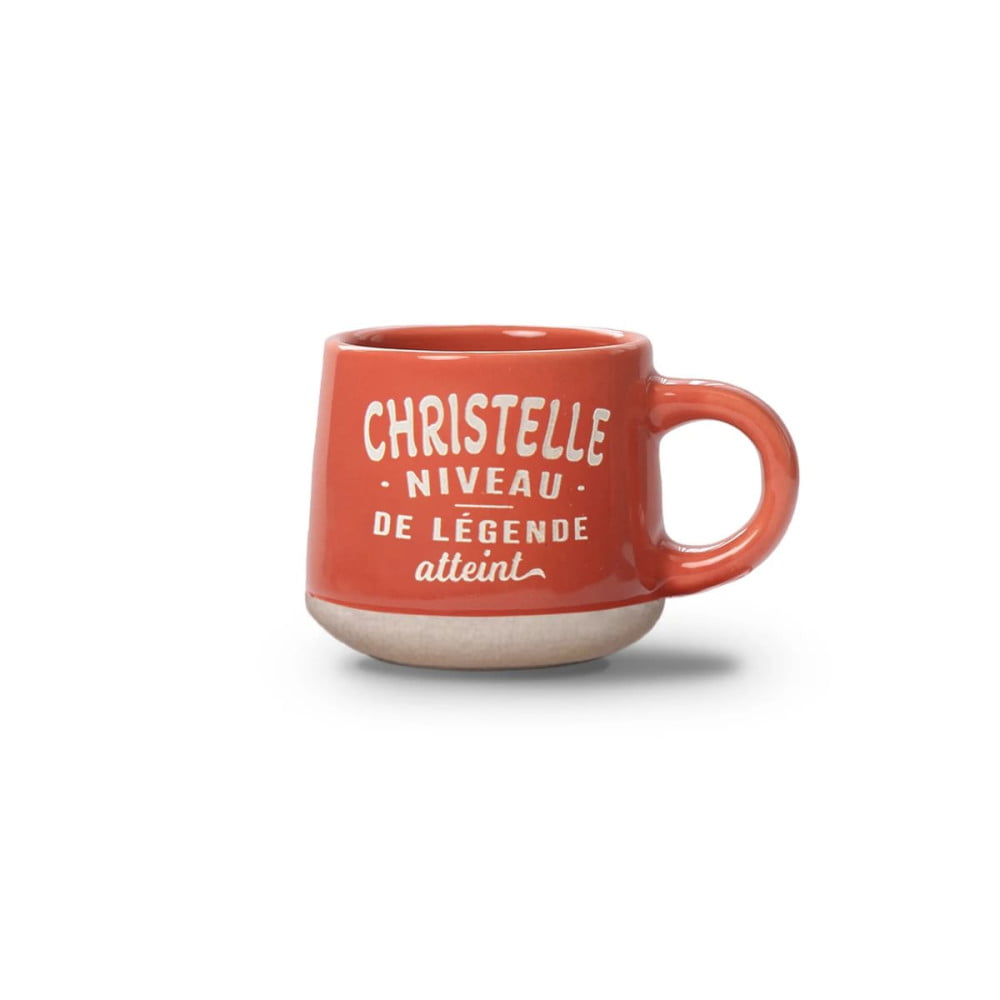 Tasse expresso Christelle avec soucoupe assortie