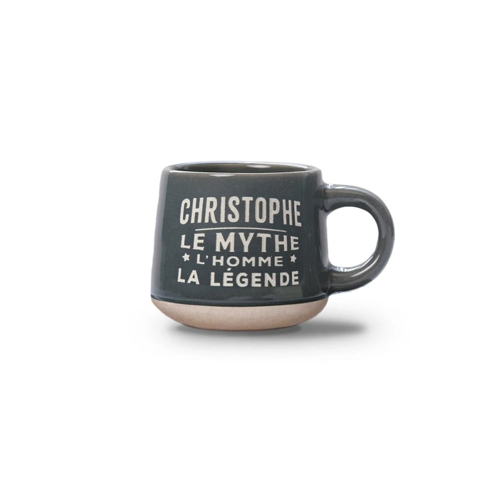 Tasse expresso Christophe avec soucoupe assortie