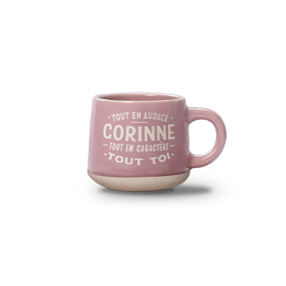 Tasse expresso Corinne avec soucoupe assortie