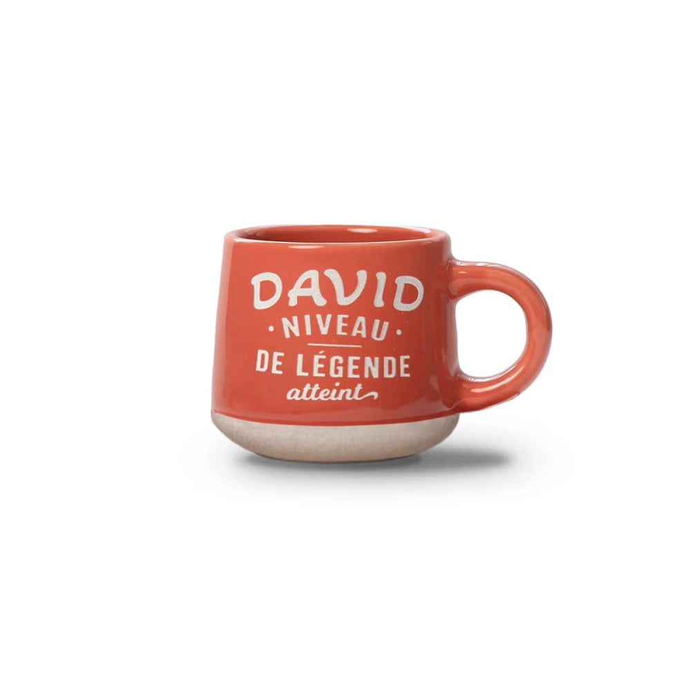 Tasse expresso David avec soucoupe assortie
