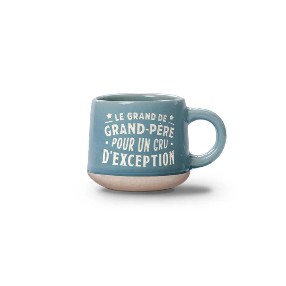 Tasse expresso Grand-père avec soucoupe assortie