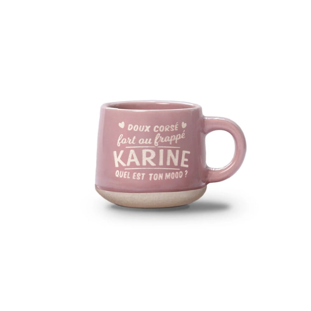 Tasse expresso Karine avec soucoupe assortie