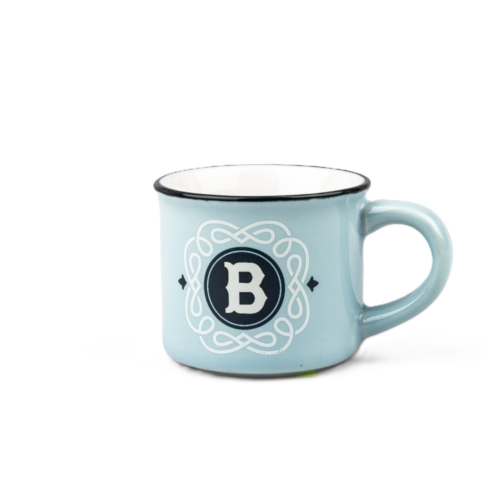 Tasse expresso Lettre B avec soucoupe
