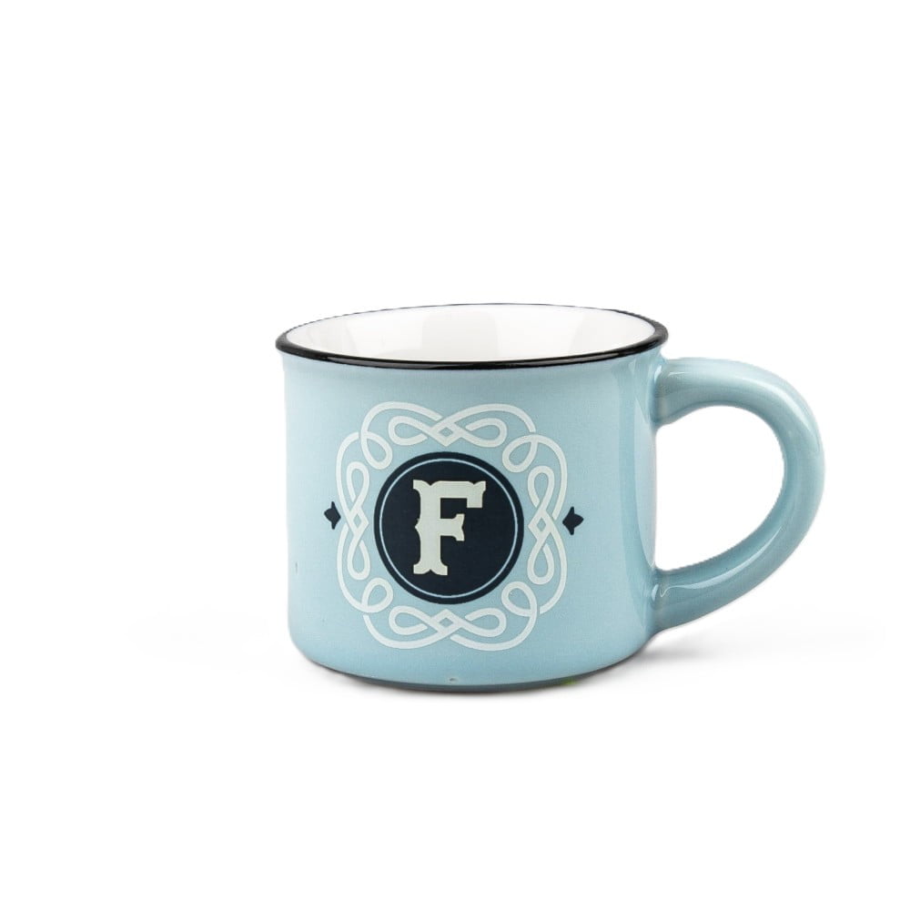 Tasse expresso Lettre F avec soucoupe
