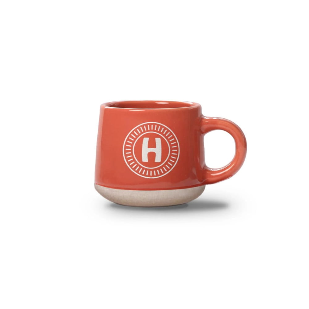 Tasse expresso Lettre H avec soucoupe assortie