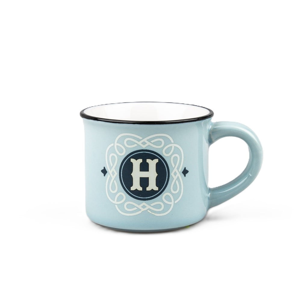 Tasse expresso Lettre H avec soucoupe