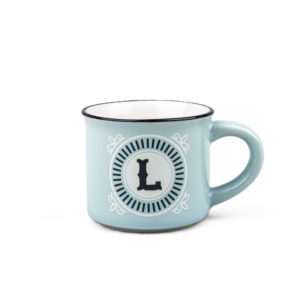 Tasse expresso Lettre L avec soucoupe
