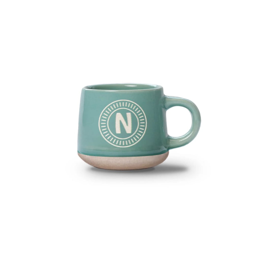 Tasse expresso Lettre N avec soucoupe assortie