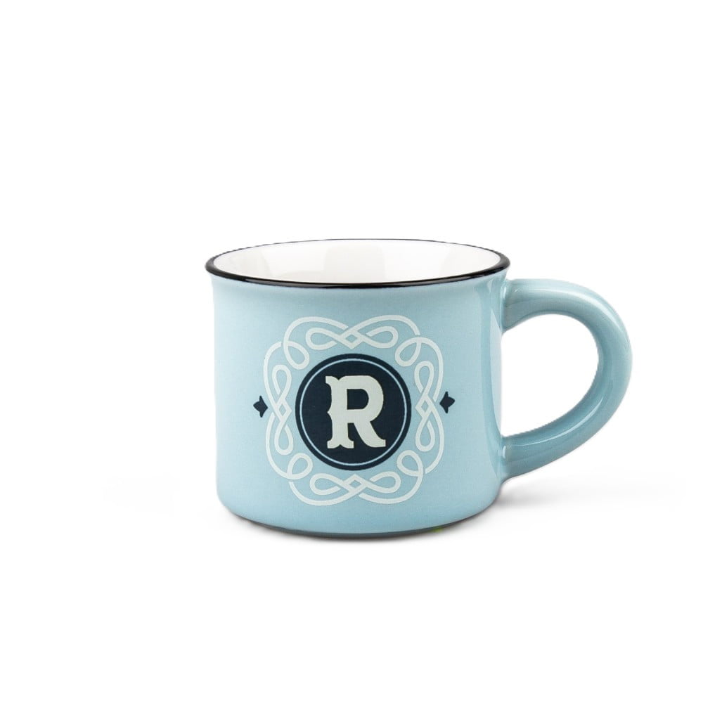 Tasse expresso Lettre R avec soucoupe