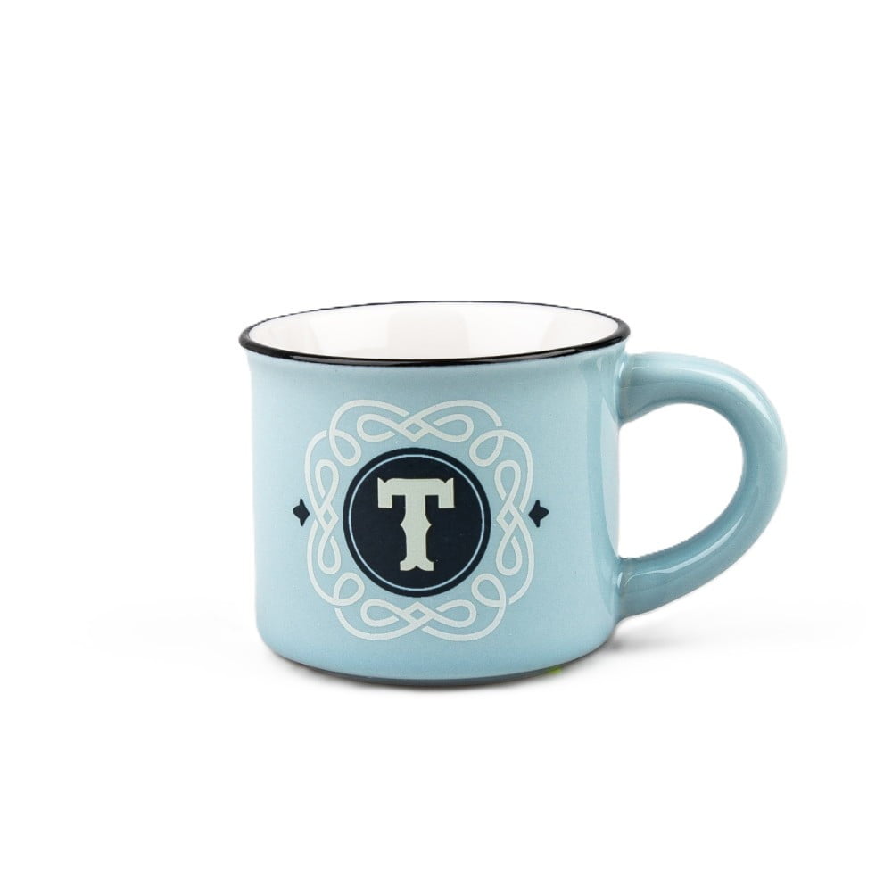 Tasse expresso Lettre T avec soucoupe