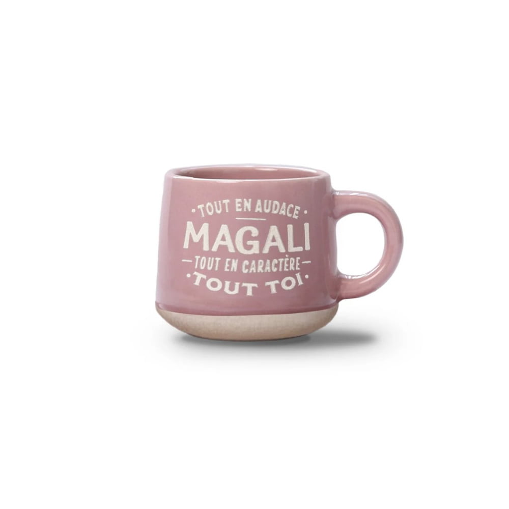 Tasse expresso Magali avec soucoupe assortie