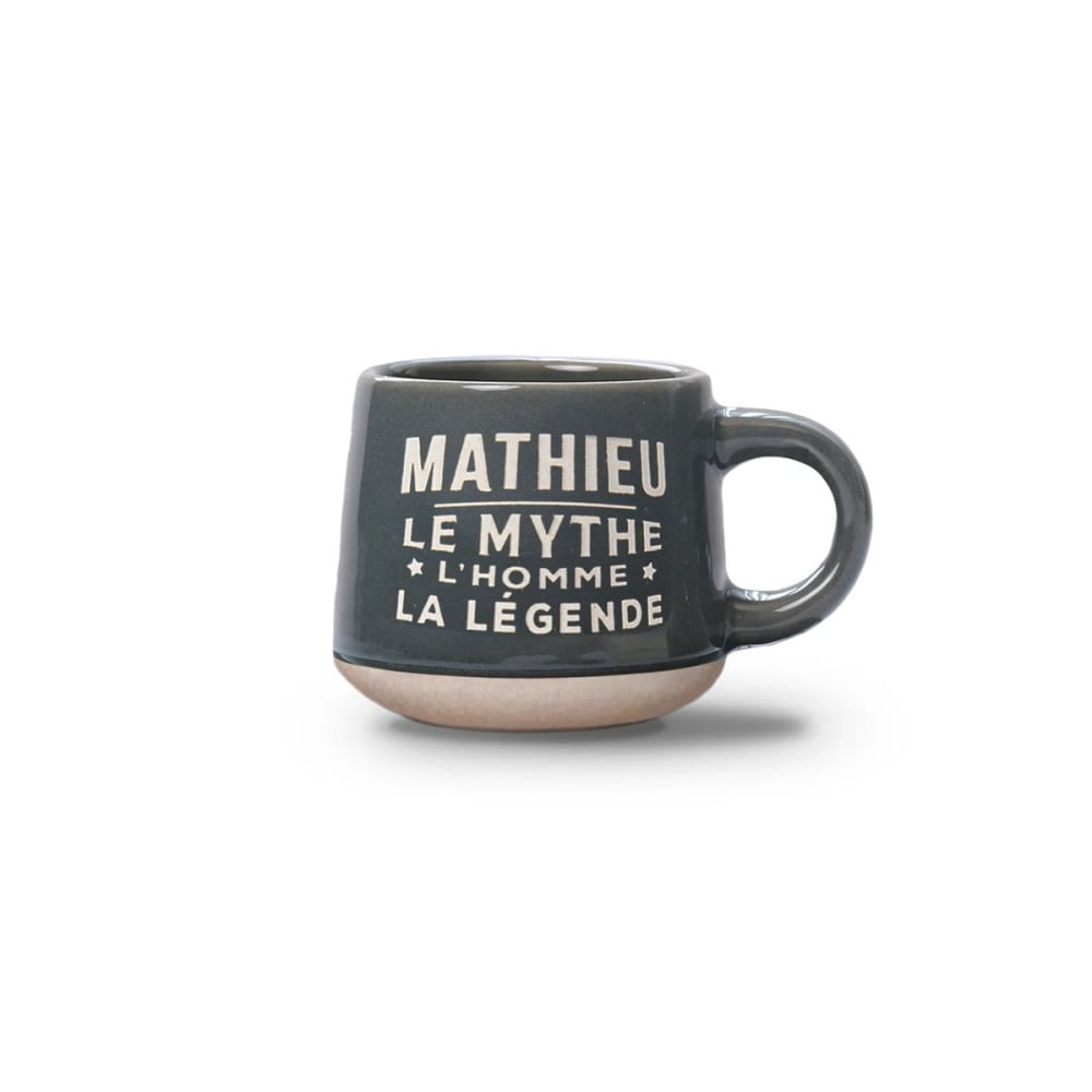 Tasse expresso Mathieu avec soucoupe assortie