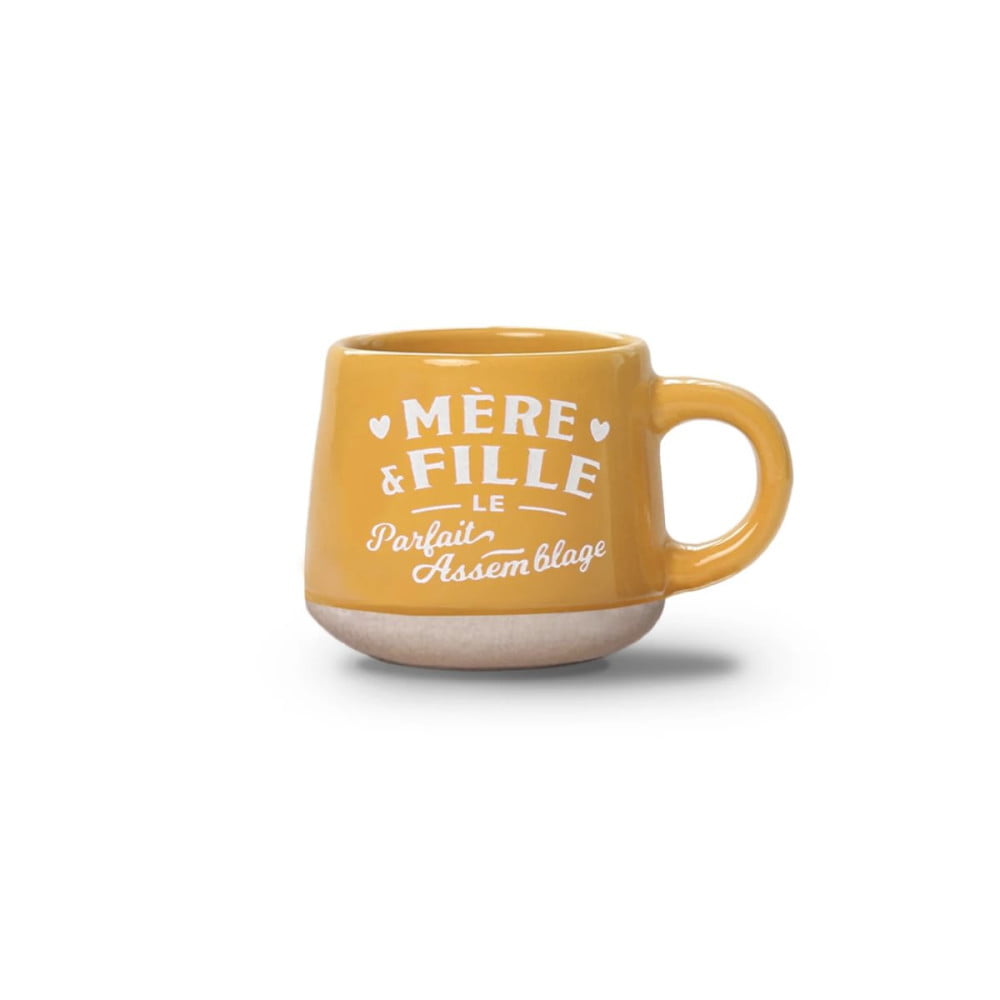 Tasse expresso Mère et Fille avec soucoupe assortie