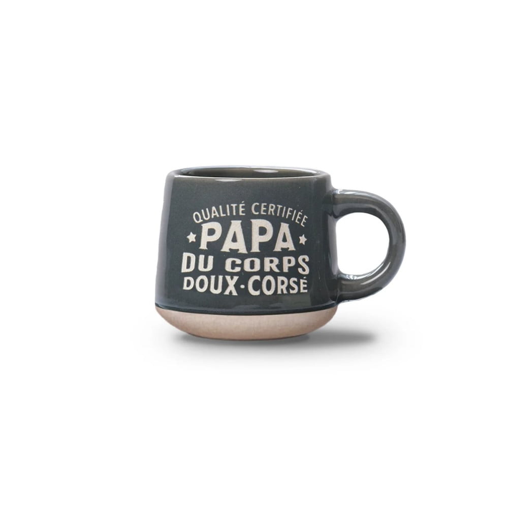 Tasse expresso Papa avec soucoupe assortie