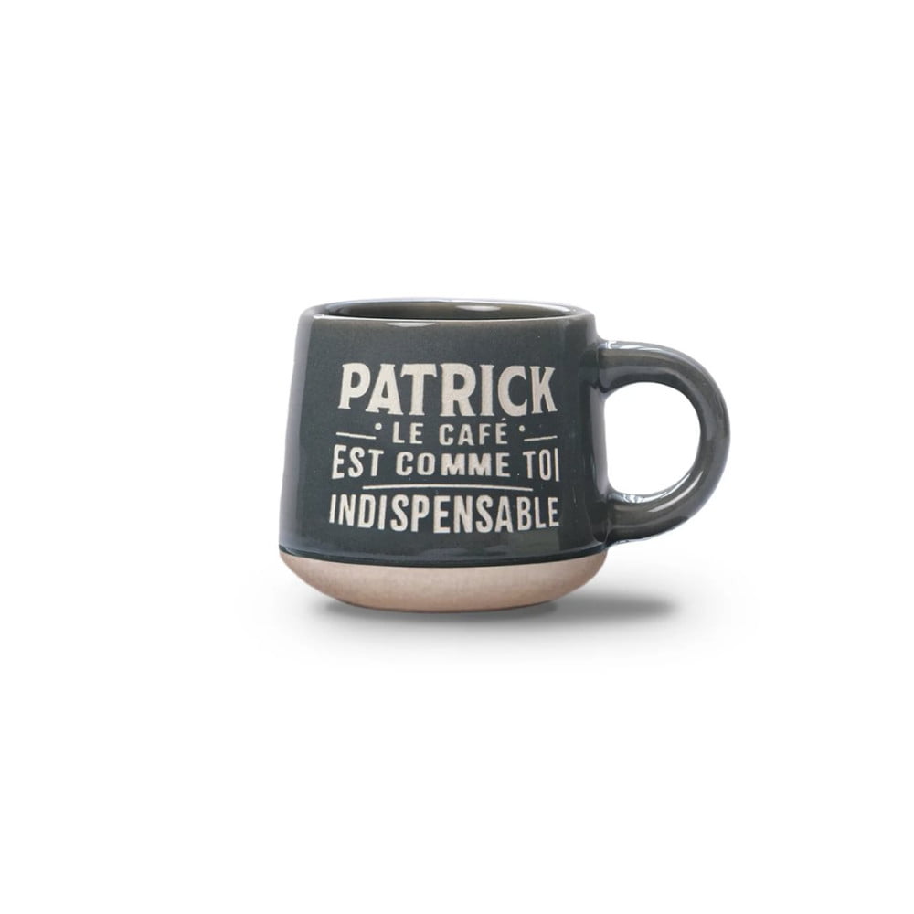 Tasse expresso Patrick avec soucoupe assortie