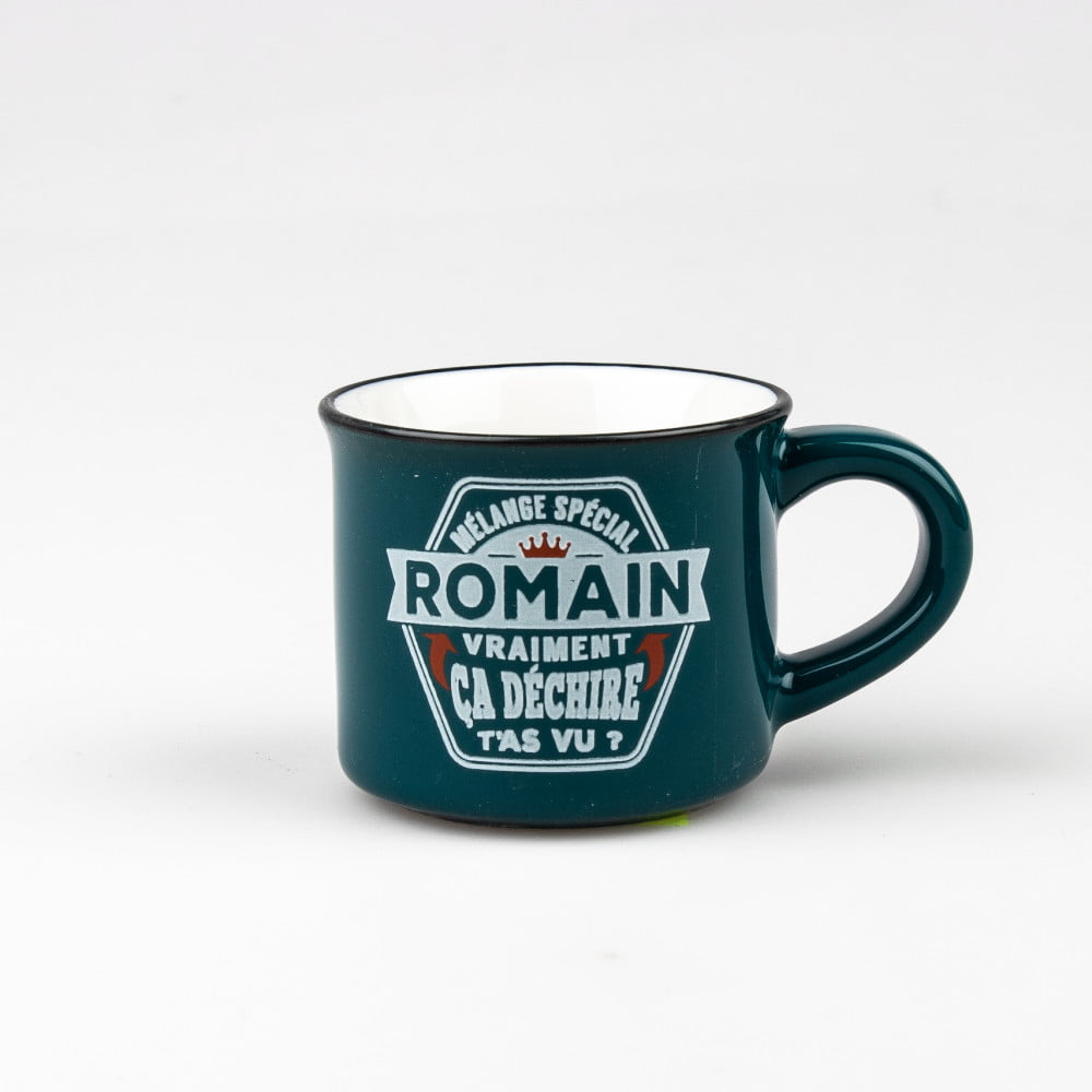 Tasse expresso prénom Romain