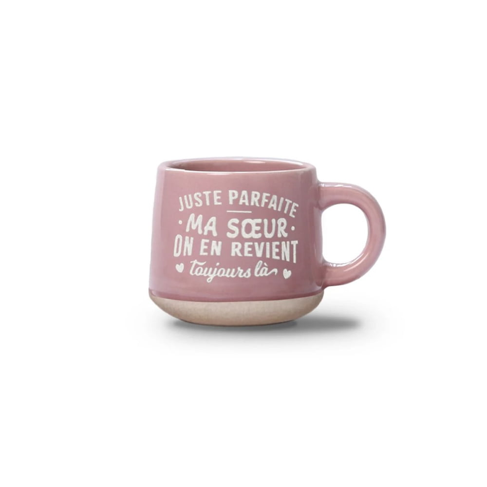 Tasse expresso Sœur avec soucoupe assortie