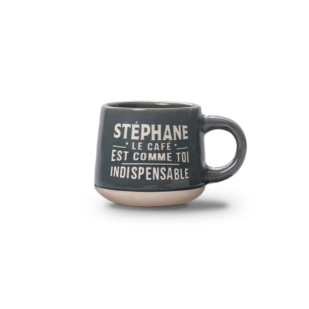 Tasse expresso Stéphane avec soucoupe assortie