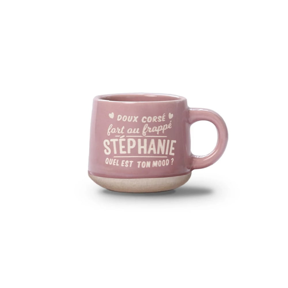 Tasse expresso Stéphanie avec soucoupe assortie