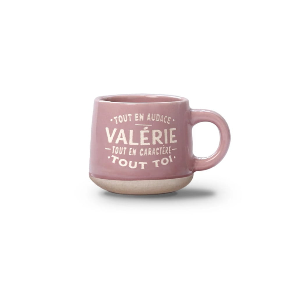 Tasse expresso Valérie avec soucoupe assortie