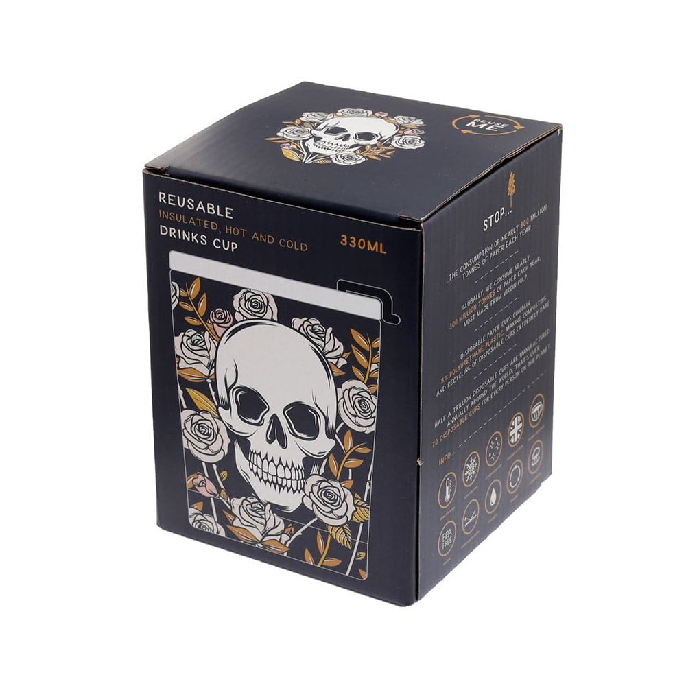 Tasse thermique Skulls and Roses