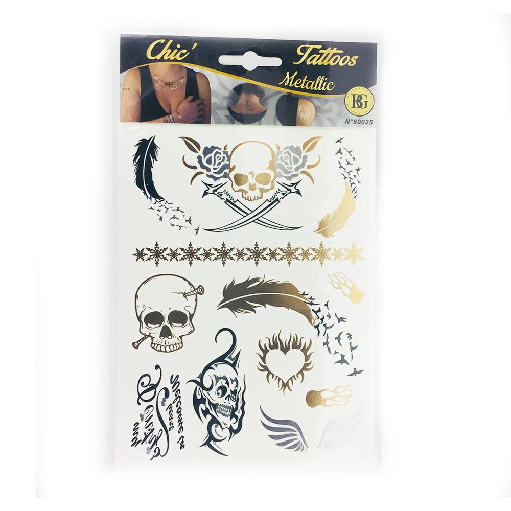 Tattoo Bijou Chic Metallic Pirate