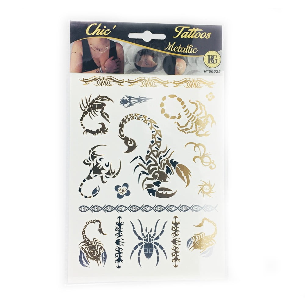 Tattoo Bijou Chic Metallic Scorpion