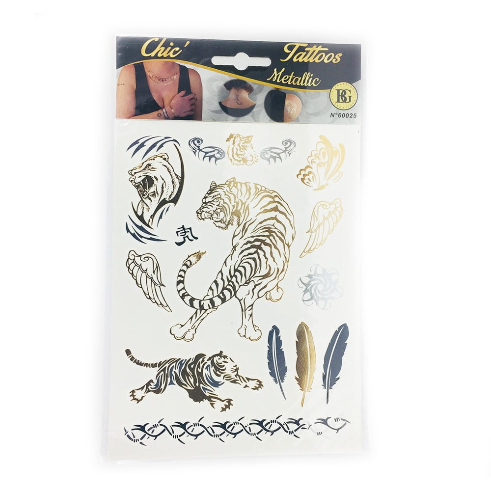 Tattoo Bijou Chic Metallic Tigre