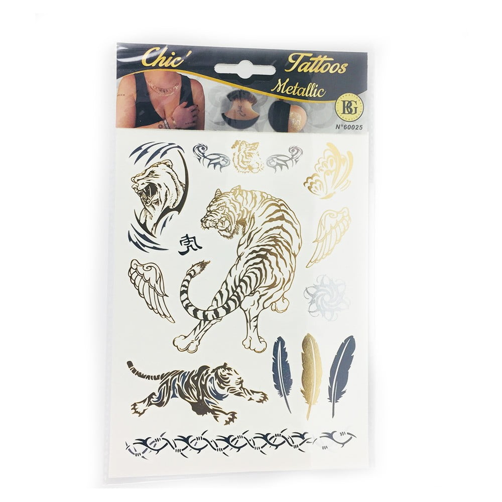 Tattoo Bijou Chic Metallic Tigre