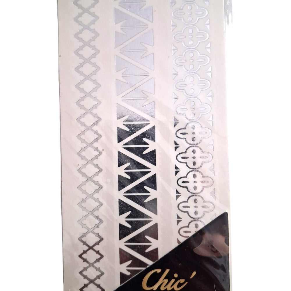 Tattoo provisoire chic métallic Arrow argent