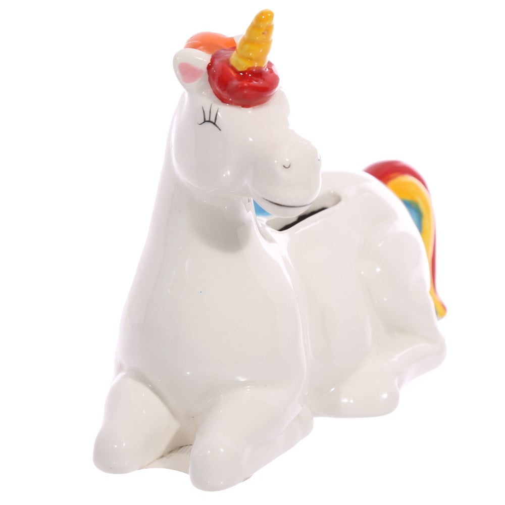 Tirelire Licorne sur arc en ciel