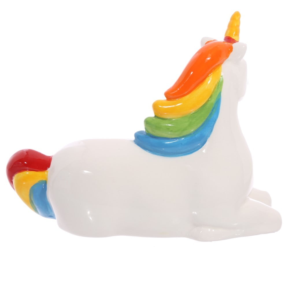 Tirelire Licorne sur arc en ciel