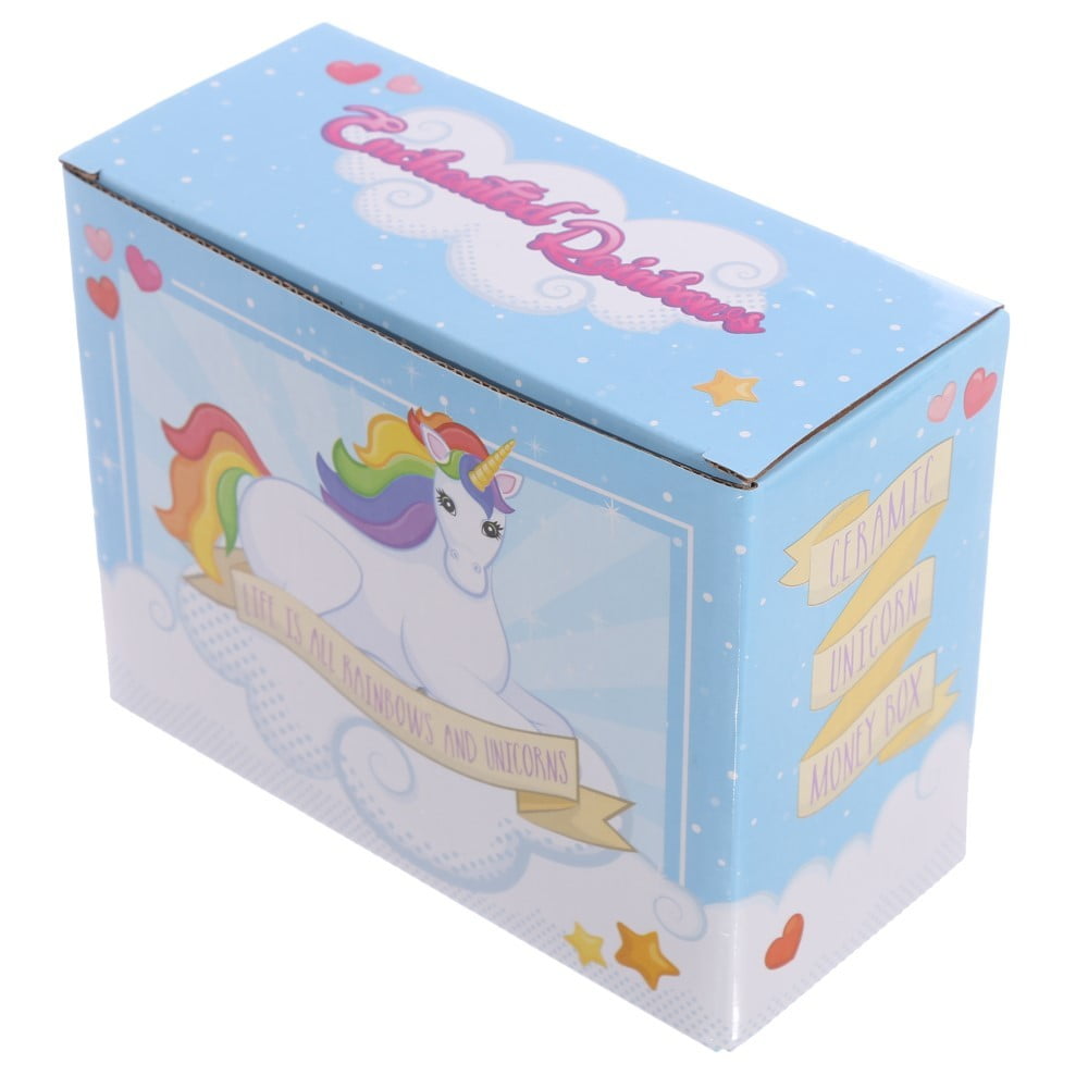 Tirelire Licorne sur arc en ciel