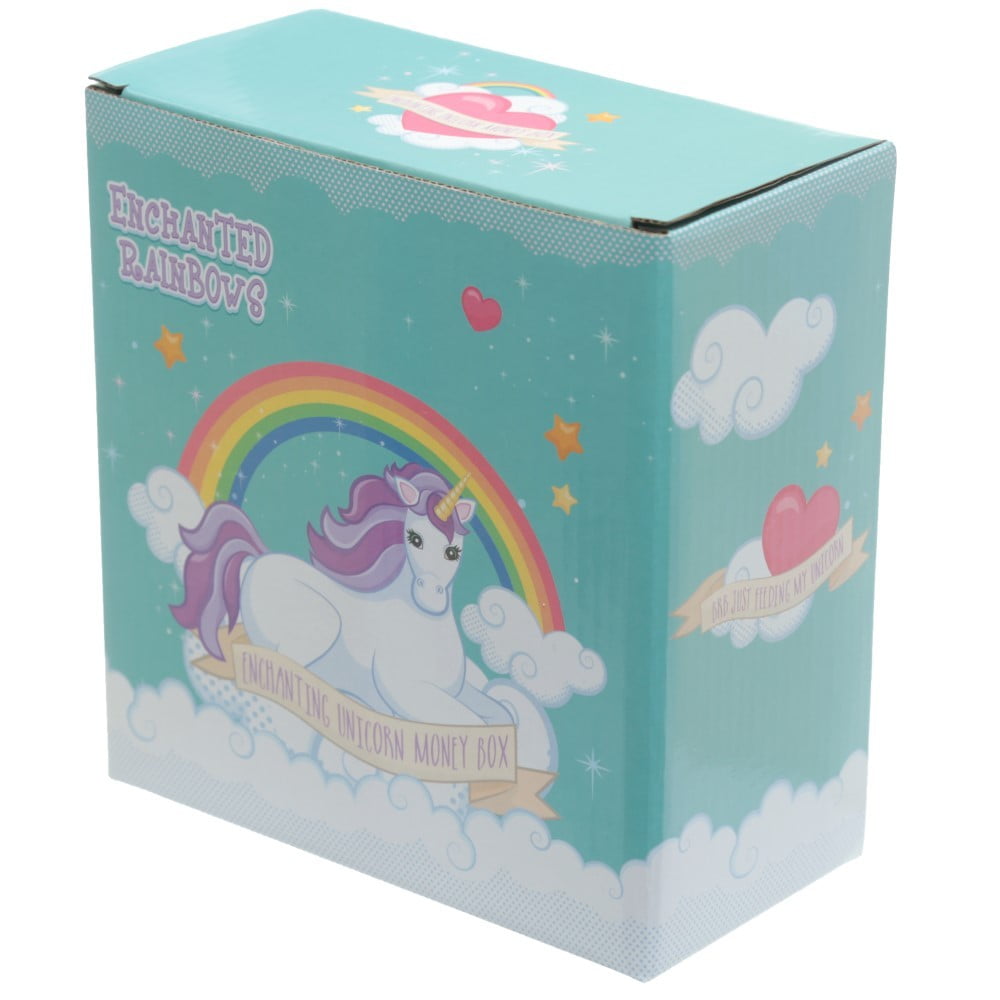 Tire lire tête de Licorne arc en ciel