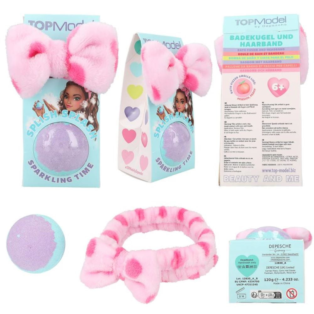 TOPModel Boule de bain et bandeau pour les cheveux Beauty and Me Nyela