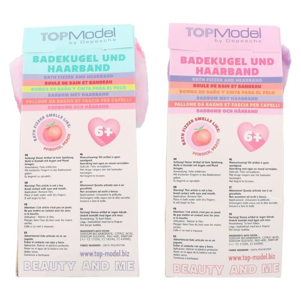 TOPModel Boule de bain et bandeau pour les cheveux Beauty and Me Nyela