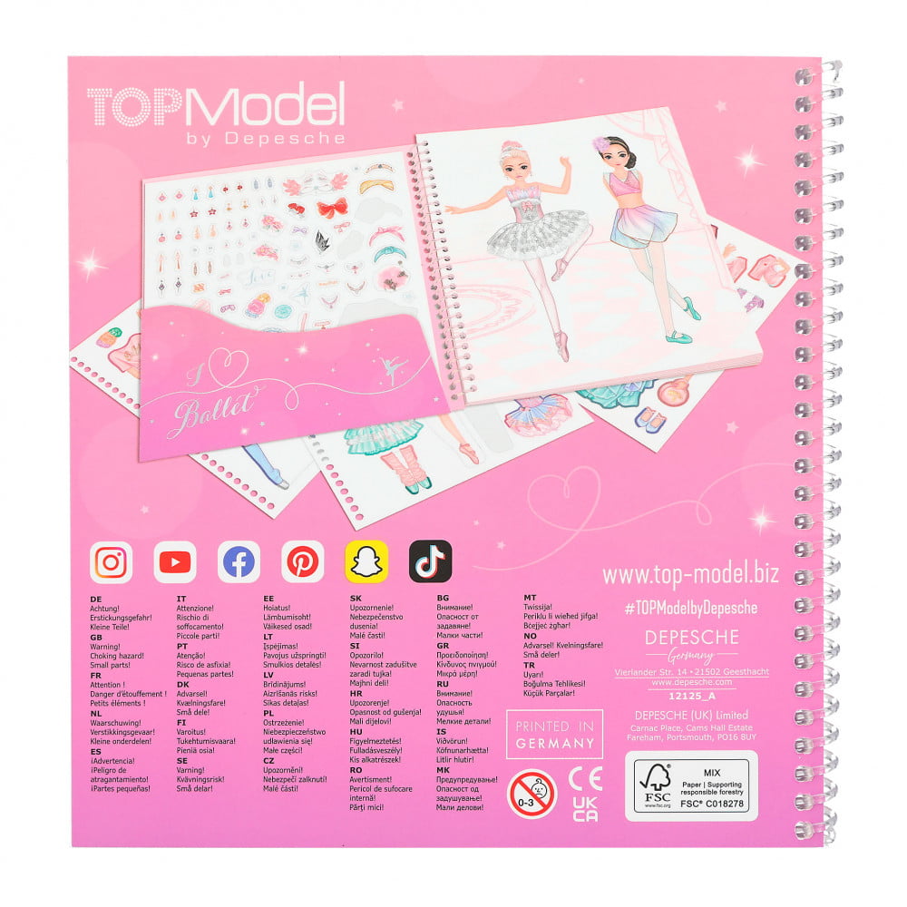 TOPModel Dress Me Up album d'autocollants BALLET