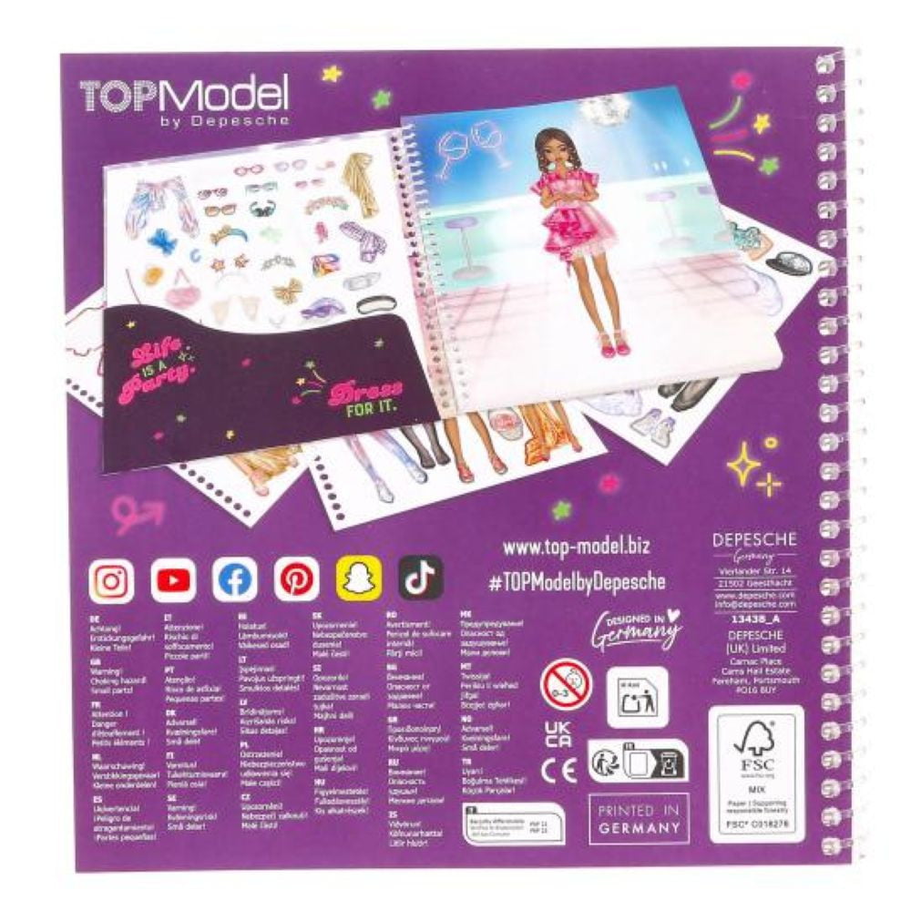 TOPMODEL Dress Me Up album stickers Party