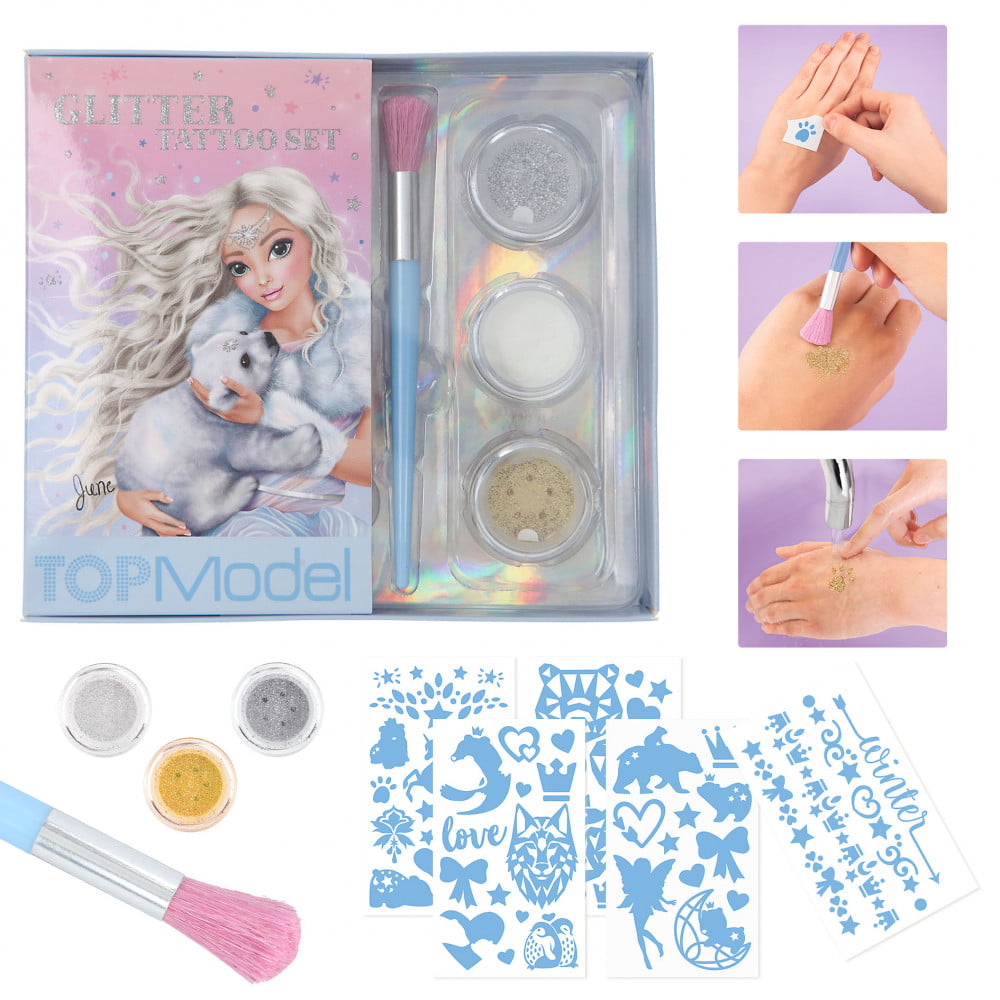 TOPModel Set glitter tattoo paillettes June