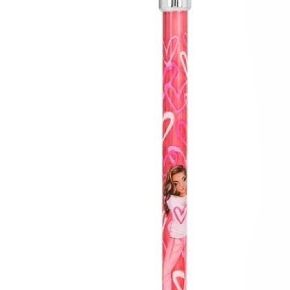 TOPModel Stylo à bille lumineux One Love Rose avec embout diamant