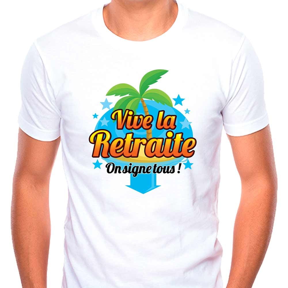 T shirt stylo à signer Retraite