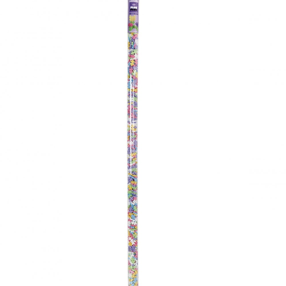 Tube transparent de 1 mètre 520 pièces pastel