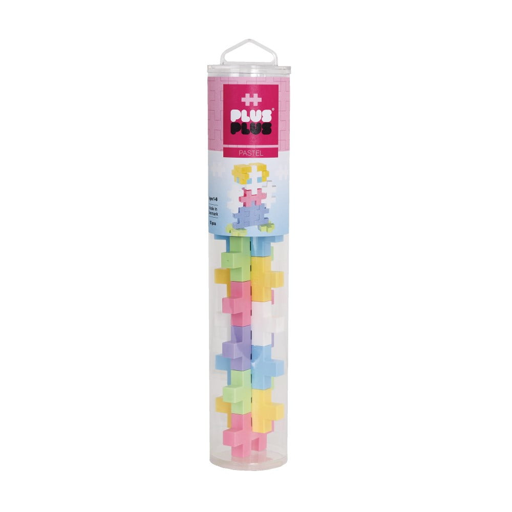 Tube transparent Plus Plus Grosses Pièces couleur pastel