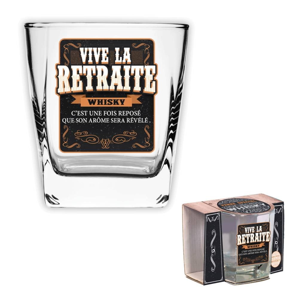 Verre à whisky "retraite"