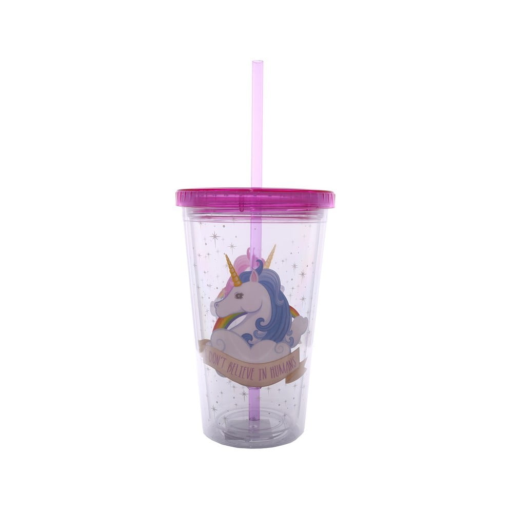 Verre avec paille Licorne