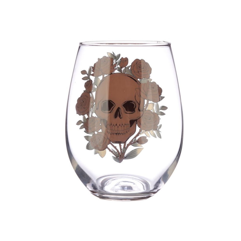 Verres Crâne décoration Skulls and Roses