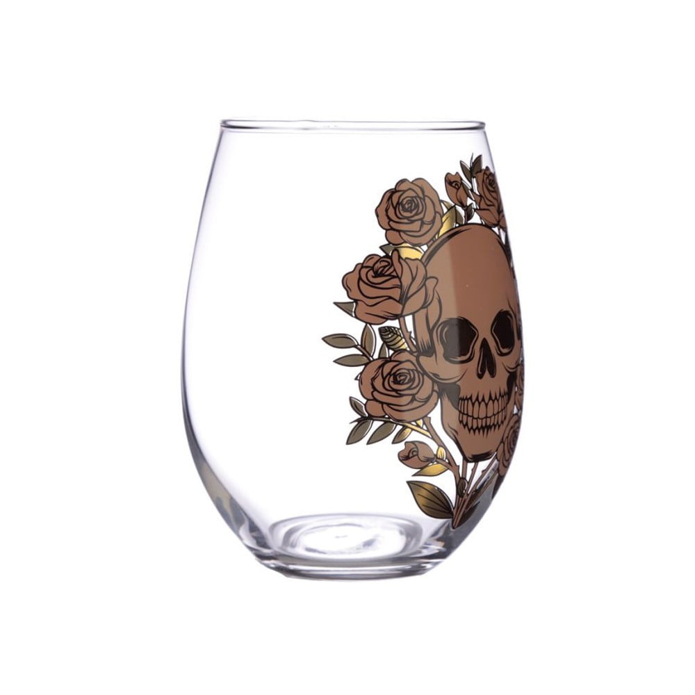 Verres Crâne décoration Skulls and Roses