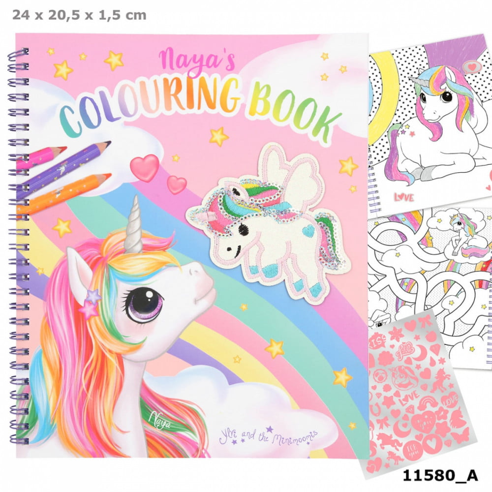 Ylvi Album à colorier avec paillettes licorne